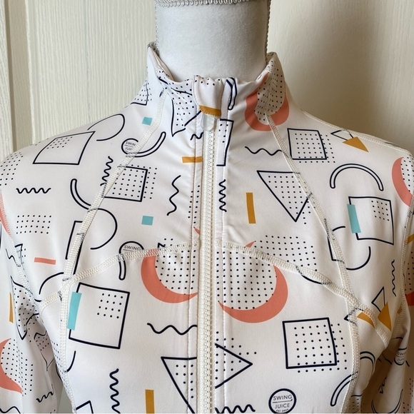 SwingJuice 90'S Style Golf Women’s Full Zip Jacket Size Medium - Picture 5 of 13